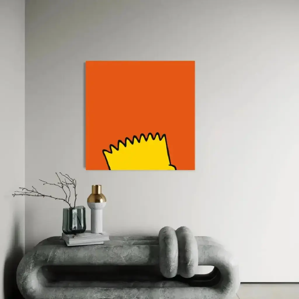 Cuadro Quiero|Simpsons Bart