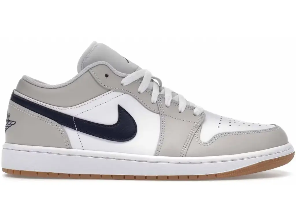 Jordan 1 Low Midnight Navy Neutral Grey 