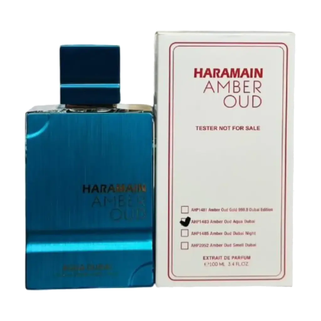 TESTER AMBER OUD AQUA DUBAI EDP 100ML AL HARAMAIN