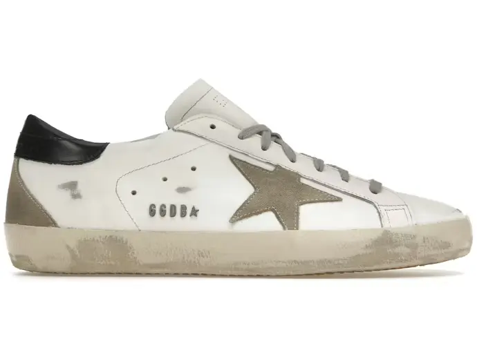 Golden Goose Super-Star en blanco y negro
