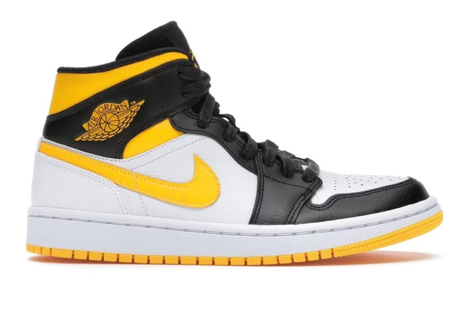 Jordan 1 Mid Laser Orange Black (Women's)