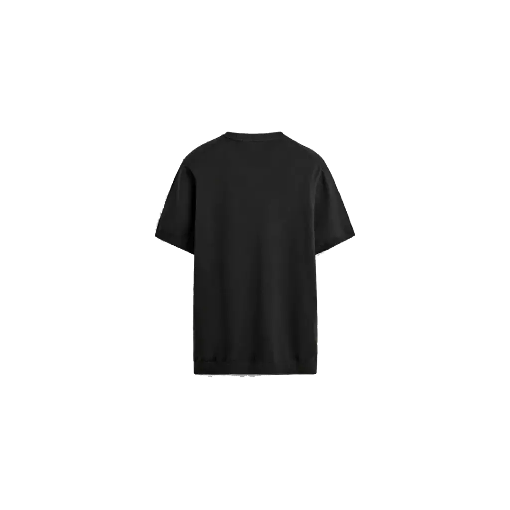 ZARA CAMISETA BASICA HILO NEGRO 