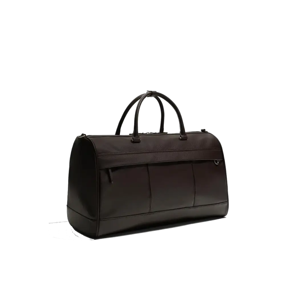 ZARA BOLSO ECOLOGICO CUERO MARRON