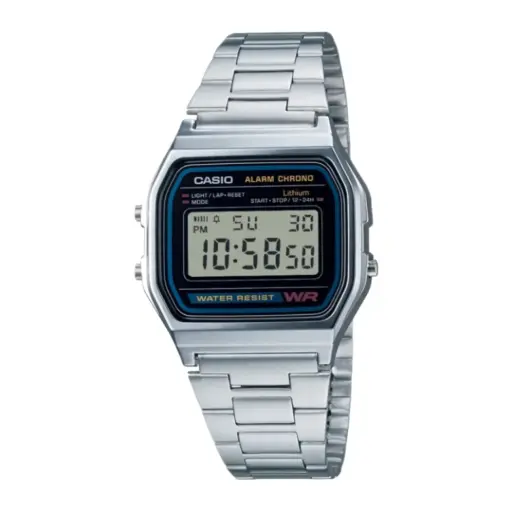 [A158WA 1DF] Casio Clasico Plata 