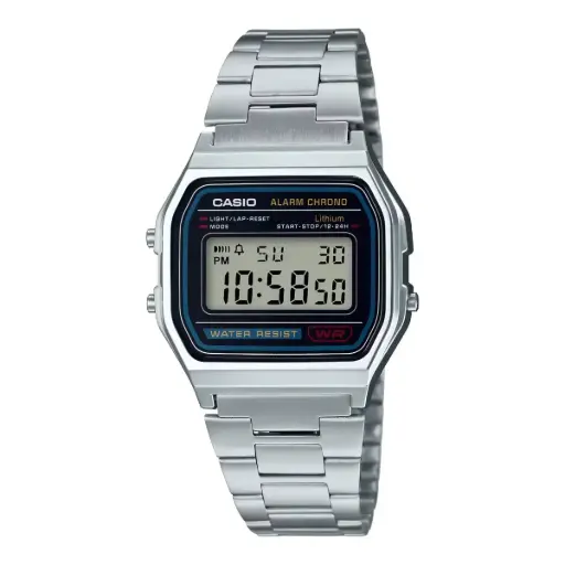 [A158WA-1DF] Casio Clasico Plata 