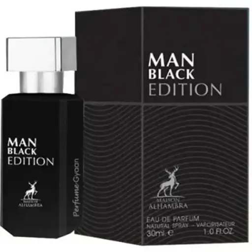 [MAN BLACK EDP Miniatura] MAISON ALHAMBRA MAN BLACK EDP 30ml