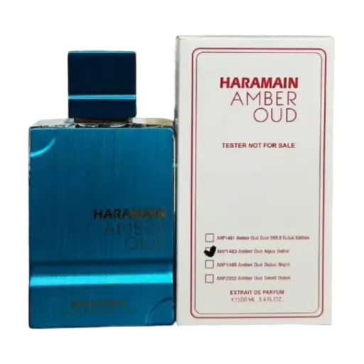 [AMBER OUD AQUA DUBAI Tester] TESTER AMBER OUD AQUA DUBAI EDP 100ML AL HARAMAIN