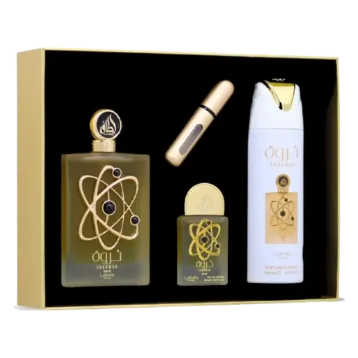 [Kit Perfume Femenino Lattafa Tharwah Gold EDP 100] Kit Perfume Femenino Lattafa Tharwah Gold EDP 100