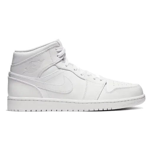 [554724 126] Jordan 1 Mid Triple Blanco